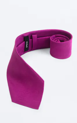 Purple Dupion Tie