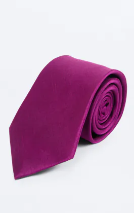 Purple Dupion Tie