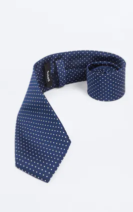 Blue with White Dot Tie