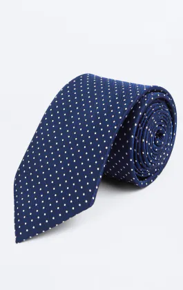 Blue with White Dot Tie