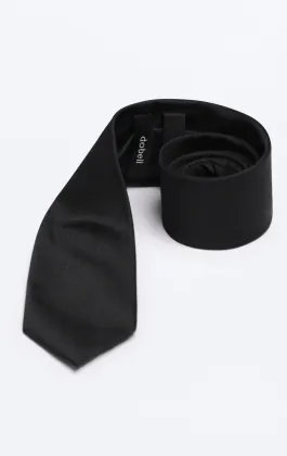 Black Textured Tie