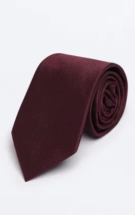 Burgundy Textured Tie