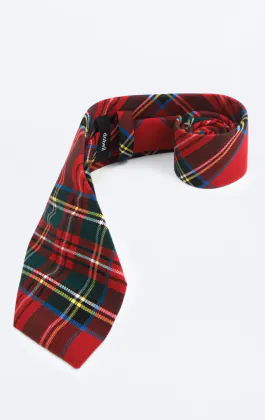 Dobell Red Tartan Tie