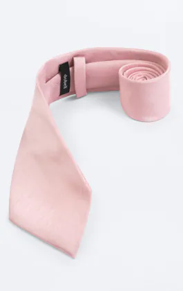 Dobell Light Pink Dupion Tie