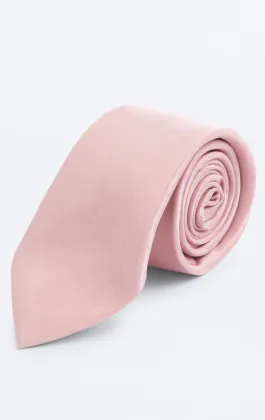Dobell Light Pink Dupion Tie