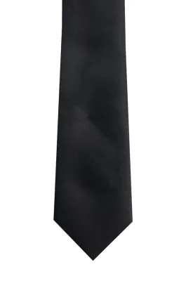 Dobell Black Skinny Tie