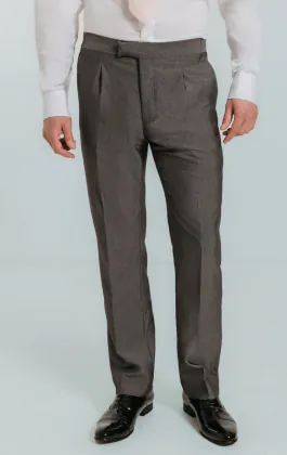 Dobell Silver Grey Trousers