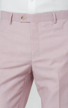 Rose Pink Sharkskin Suit Trousers