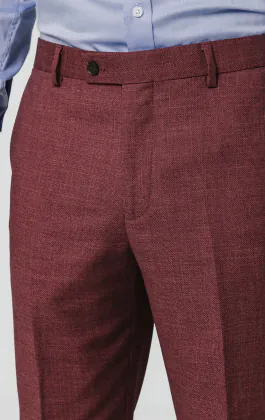 Mulberry Textured Suit Trousers