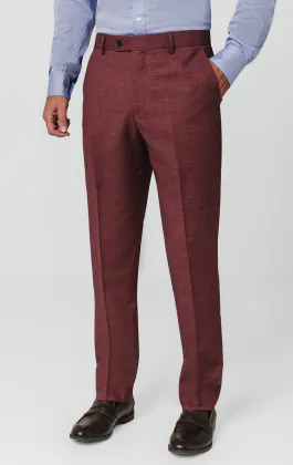 Mulberry Textured Suit Trousers