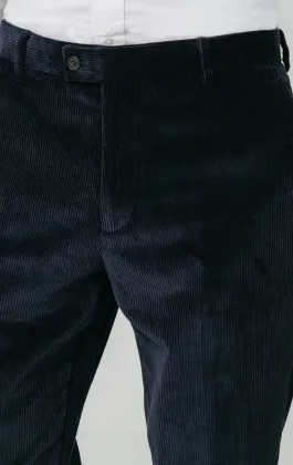 Navy Corduroy Trousers