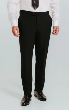 Black Slim Fit Suit Trousers