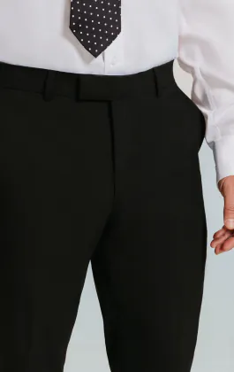 Black Slim Fit Suit Trousers