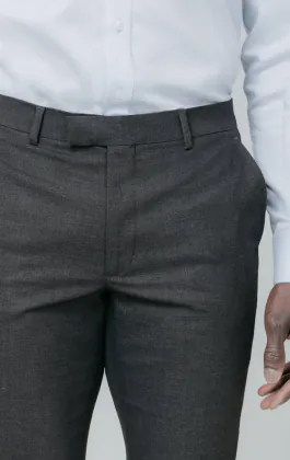 Grey Slim Fit Suit Trousers