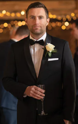 Black 2 Piece Tuxedo, Tuxedo Shirt, Bow Tie