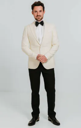 White Peak Lapel Slim Fit Tuxedo