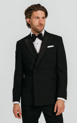Black Double Breasted Tuxedo