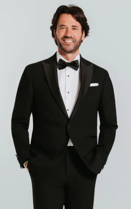 Black Tuxedo with Peak Lapel