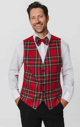 Red Tartan Vest