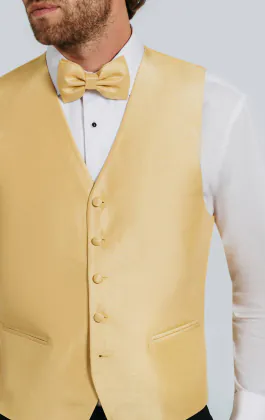 Dark Gold Dupion Vest