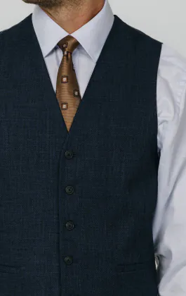 Blue Weave Vest
