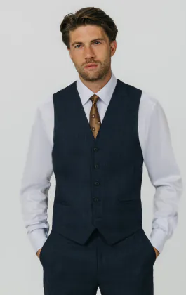 Blue Weave Vest