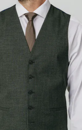 Green Weave Vest