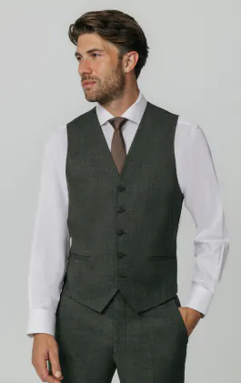 Green Weave Vest