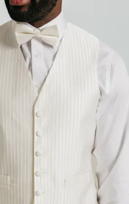Heirloom Ivory Stripe Vest