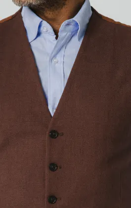 Mocha Linen Vest