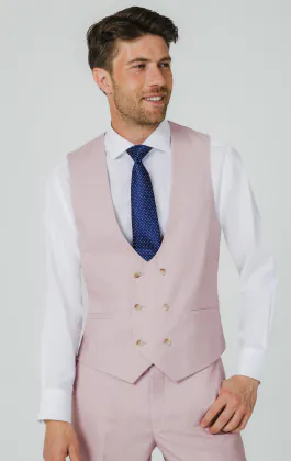 Rose Pink Sharkskin Vest